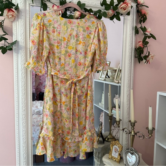 Floral simple retro dress NWOT - Picture 3 of 3